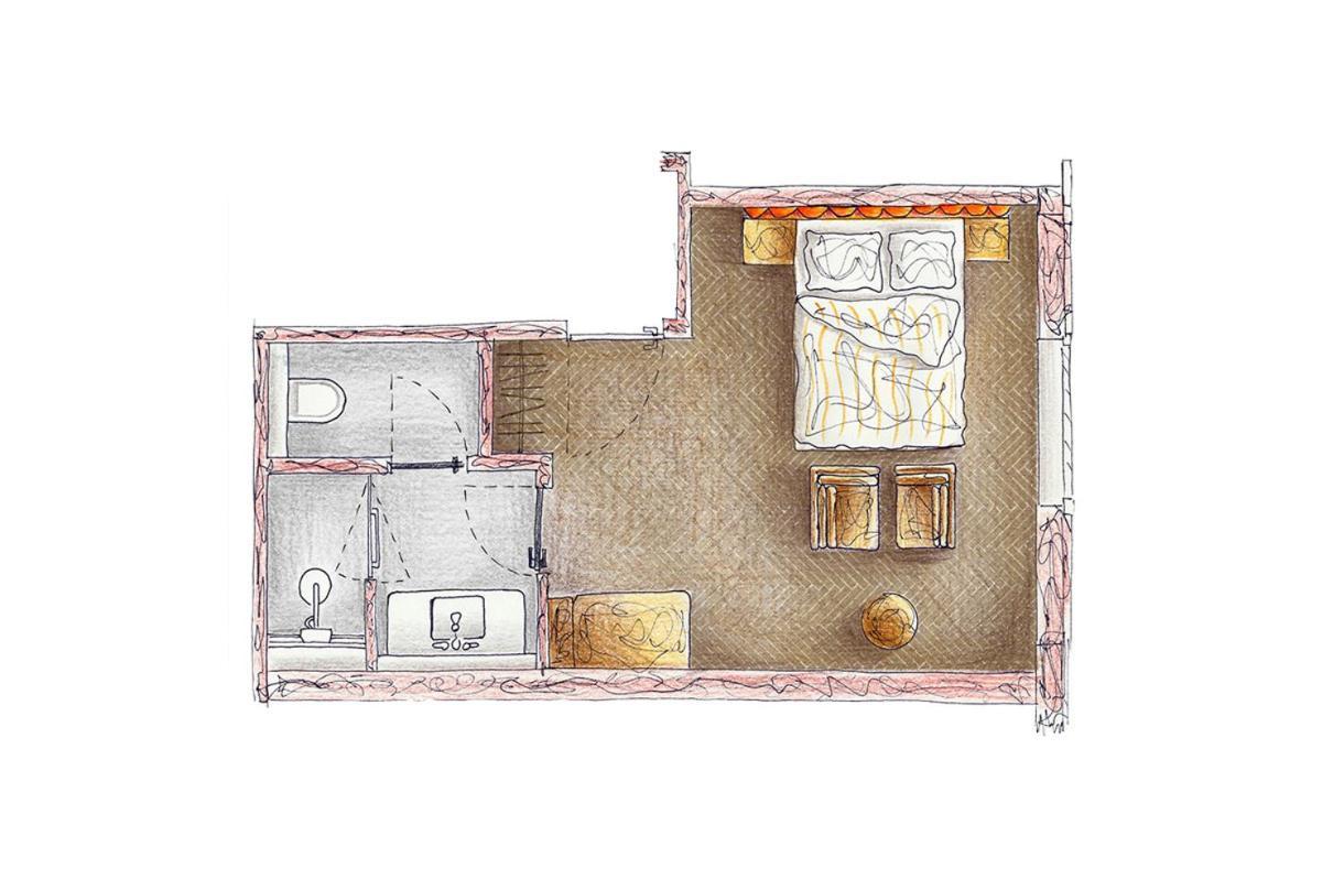 Das James Φλένσμπουργκ Εξωτερικό φωτογραφία A plan of a typical room